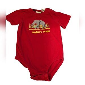 Vintage Circo Safari trail red infant outfit‎ elephant 🐘